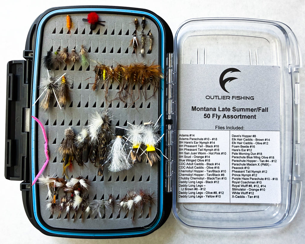 Montana Late Summer/Fall 50 Fly Assortment