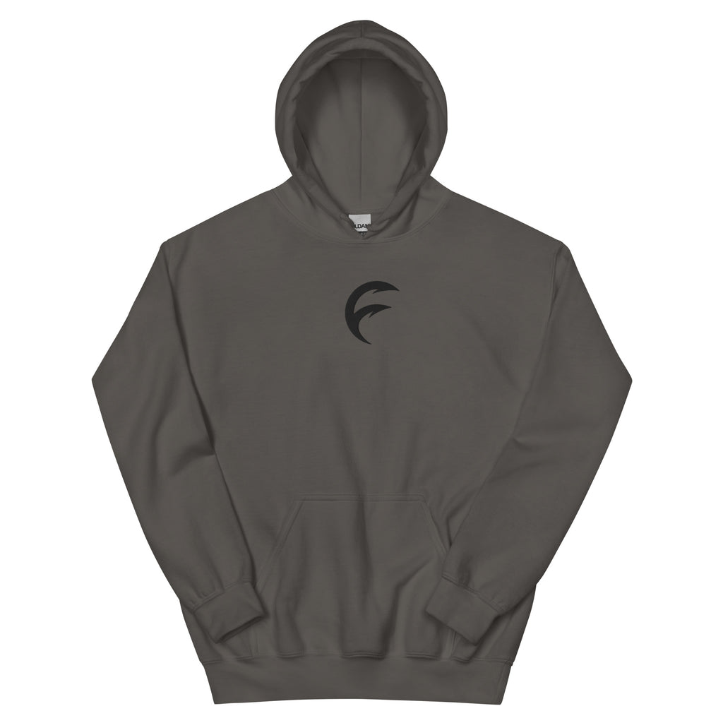 Unisex Hoodie in dark gray for fishing lifestyle gear